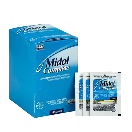 FIRST AID ONLY Midol, 50x2/box 90751